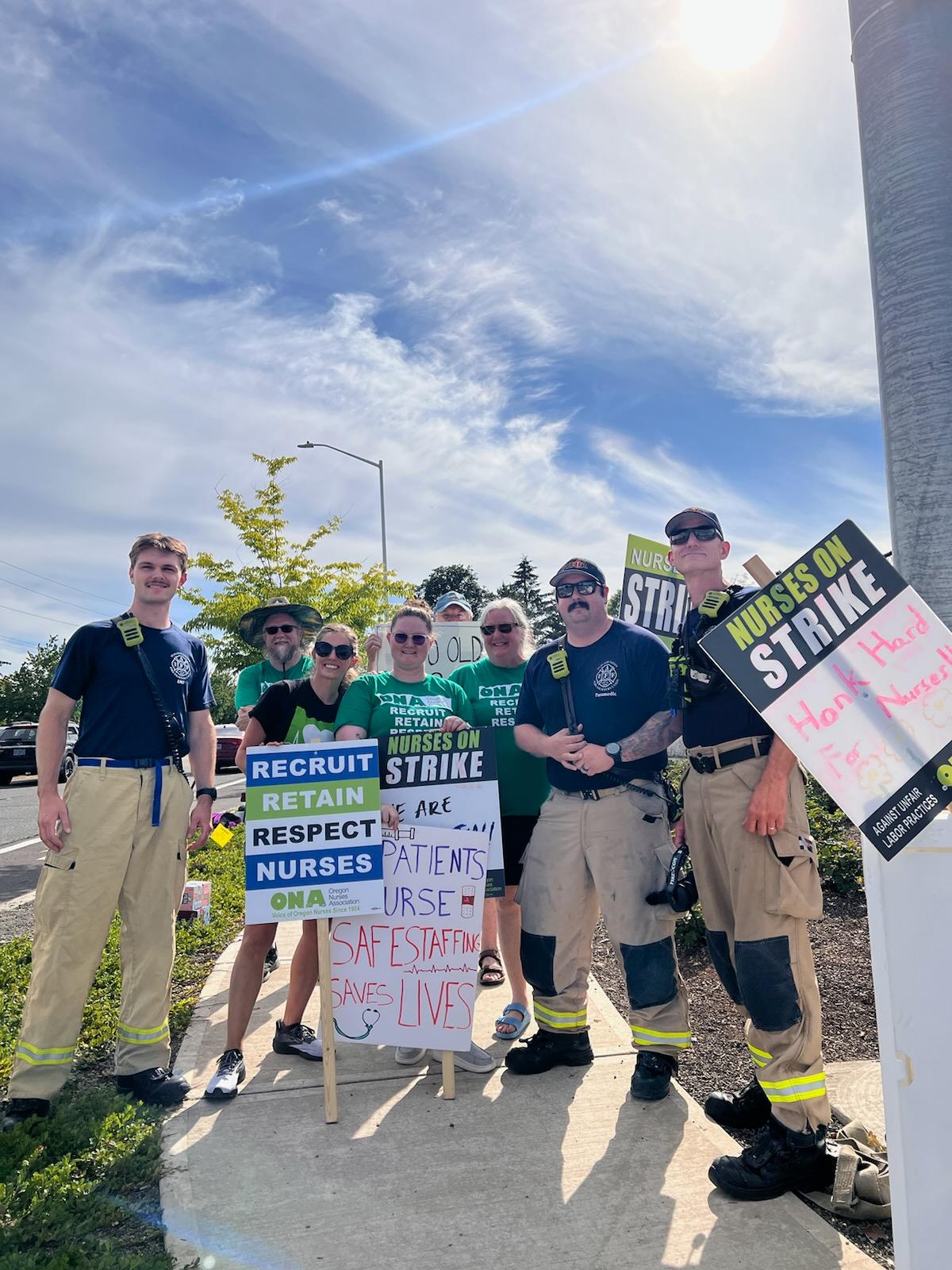 Second Day of Nurses Strike at Providence Hospitals Is Successful