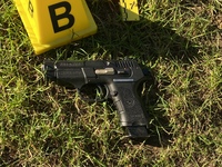 Suspect's handgun