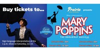 Flyer for Mary Poppins at Prairie High School