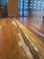 The floors in the Carnegie section of the Oregon City Public Library are more than a century old and in need of replacement.