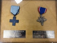 Photo of the medals belonging to Lt. George E. Hodgdon.