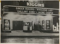 Photo: Kiggins Theatre marquee (1941) CCHM Digital Collection cchm09079