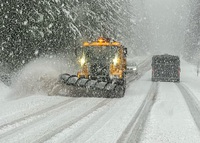 Snowplow on OR138 near Toketee