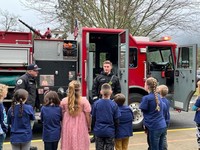 Sharp & Hebert talk with students