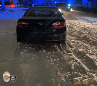 Car Abandoned in Snow