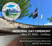 Memorial Day Ceremony - Battle Ground