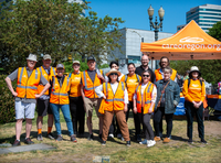 Portland Business District Cleanup with CareOregon