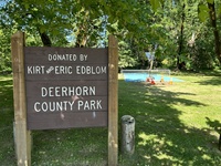 Refreshed sign at Deerhorn