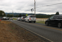 Traffic congestion on NE 164th Street during school drop-off and pick-up times.