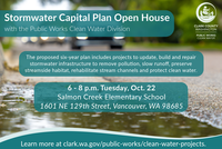 2024 CCPW Stormwater Capital Plan open house flyer