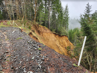 Little Elk Mountain landslide. BLM photo.