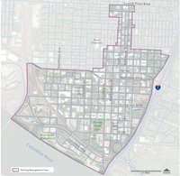 Vancouver's Parking Management Area (PMA) is the focus area for the Downtown Access, Mobility and Parking Plan.