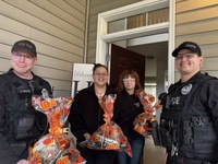 BGPD Officers Delivering Meals