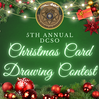 DCSO Christmas Card Contest Graphic