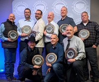 Top row left to right: Scott Carlson from Lake Oswego Fire Dept, Deputy Brian Csergei -Washington County Sheriff's Office, Deputy Dion Blake -Lincoln Co Sheriff's Office, Deputy Eric Churchill -Lane Co Sheriff's Office, Deputy Dan Graybill -Linn Co Sheriff's Office, Deputy Jason Denton -Jackson County Sheriff's Office, Bottom row left to right: Trooper Travis Ring --OSP, Deputy Dennis Greiner -Tillamook Co Sheriff's Office, Sgt. Shawn Richards -Jackson County Sheriff's Office.